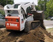 Dirt Moving with Bobcat Grader