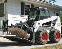 Bobcat with Grapple Bucket