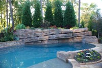 Backyard Pool Landscaping, Landscapers - Marietta, Atlanta Georgia